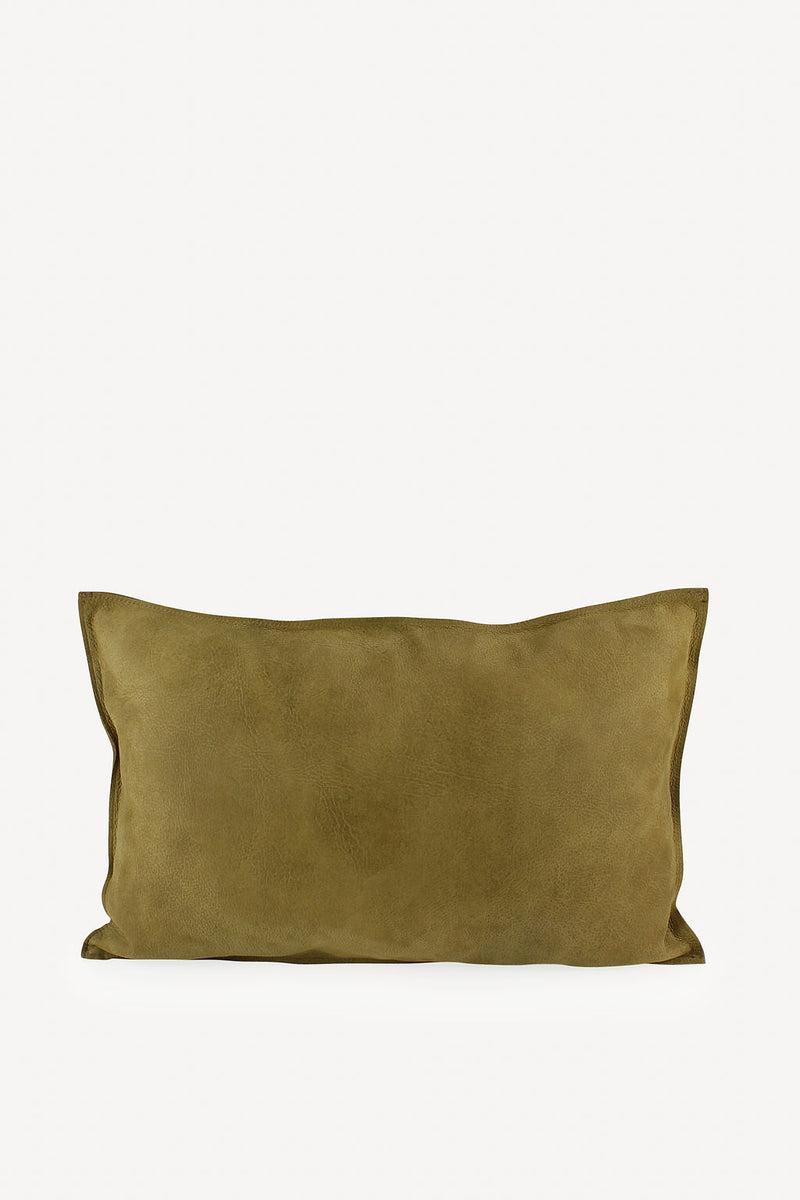 Leather Pillow - Curry