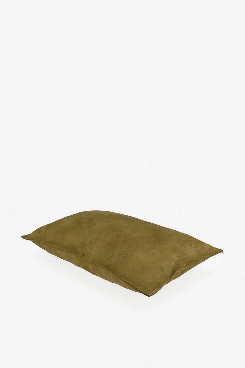 Leather Pillow - Curry