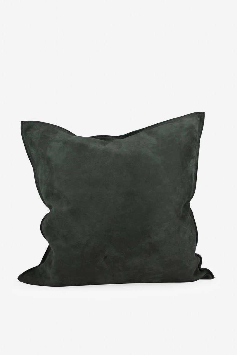 Gray leather pillows sale