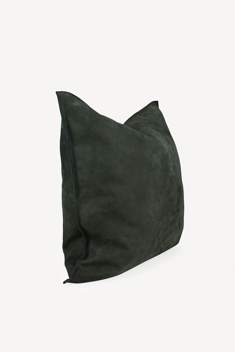 Leather Pillow - Charcoal