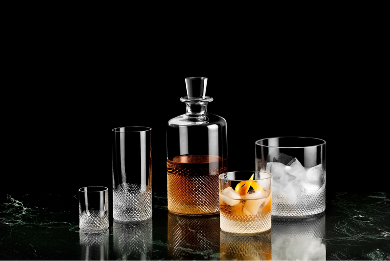 Richard Brendon Crystal Glassware - Pair of Shot Glasses