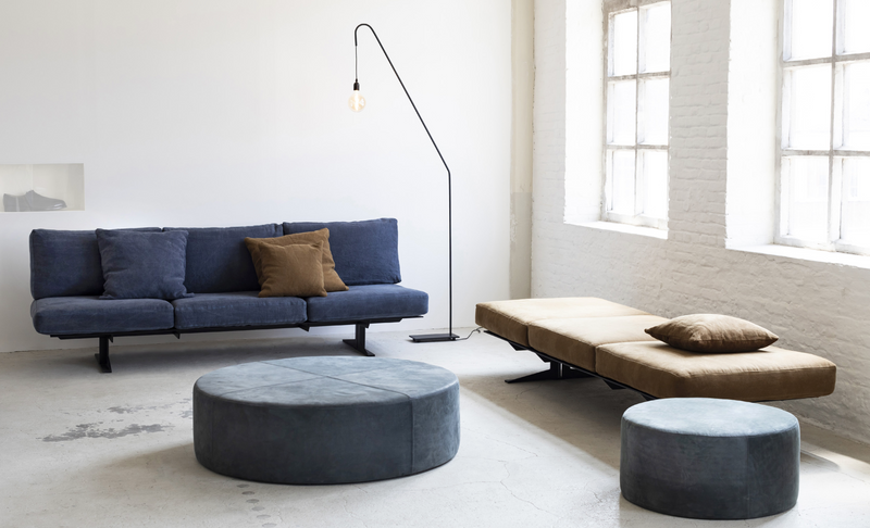 Leather Pouf