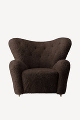 The Tired Man Chair and Footstool - Sheepskin