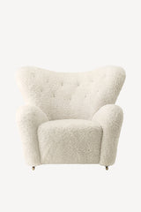 The Tired Man Chair and Footstool - Sheepskin