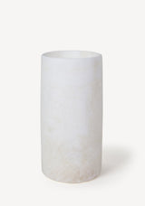 Decorative unique alabaster stone candle holders hurricane shape home centerpieces or decor