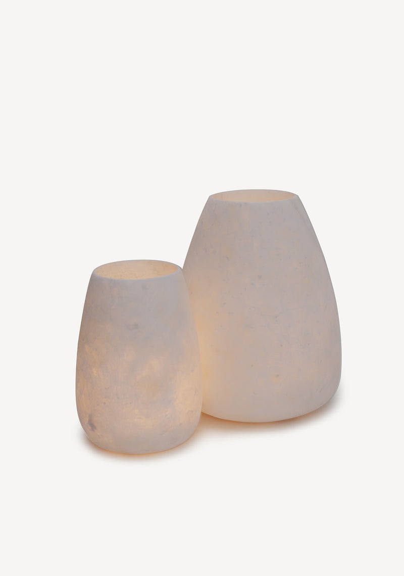 Alabaster Candleholders - Oval