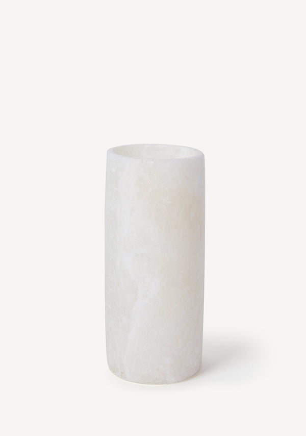 Decorative unique alabaster stone candle holders hurricane shape home centerpieces or decor