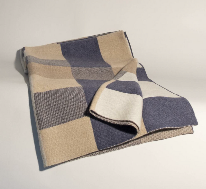 Cashmere Throw - Blue