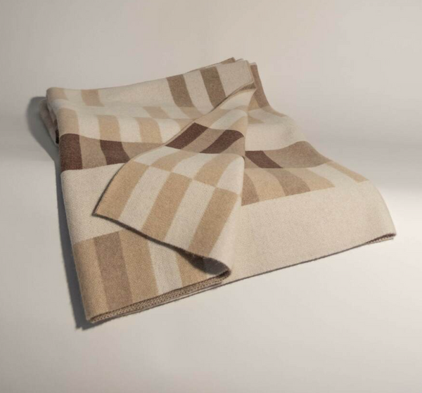 Bauhaus Cashmere Throw - Natural