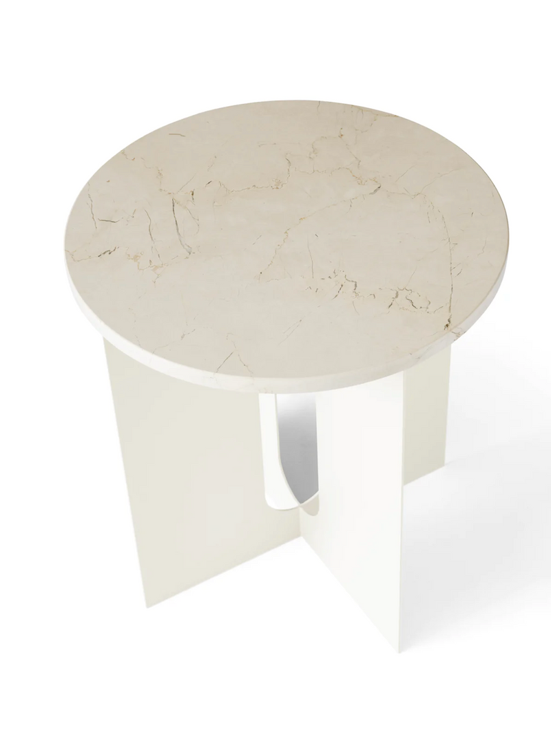 Androgyne Side Table - Metal and Marble