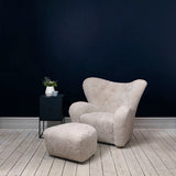 The Tired Man Chair and Footstool - Sheepskin