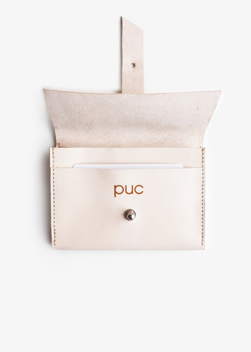 PUC Leather Wallet  - Nude