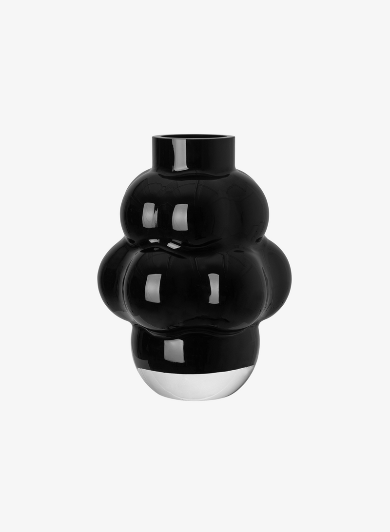 Balloon Vase by Louise Roe - Glass Black