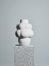 Balloon Vase by Louise Roe - Ceramic Raw White